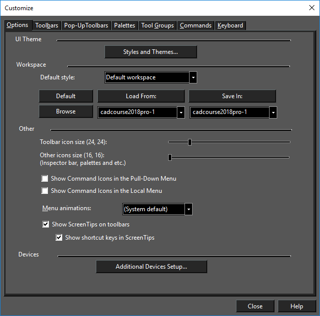 Customizing the UI - TurboCAD 2018 User Guide